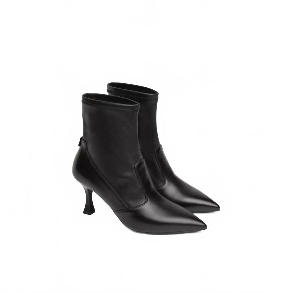 NEW NEROGIARDINI women's pointed toe ankle bootie in nero